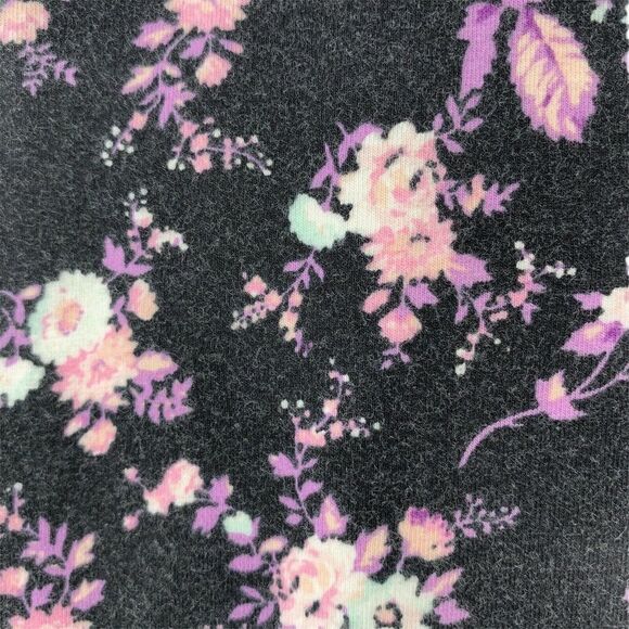 PINK Victorias Secret Leggings Black Pink Floral M - Picture 4 of 5